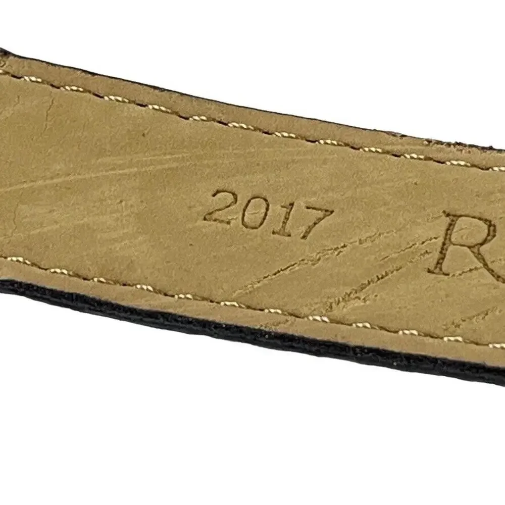 Rolfs Full Grain Leather Embroidered Red Green Navy Brown 1